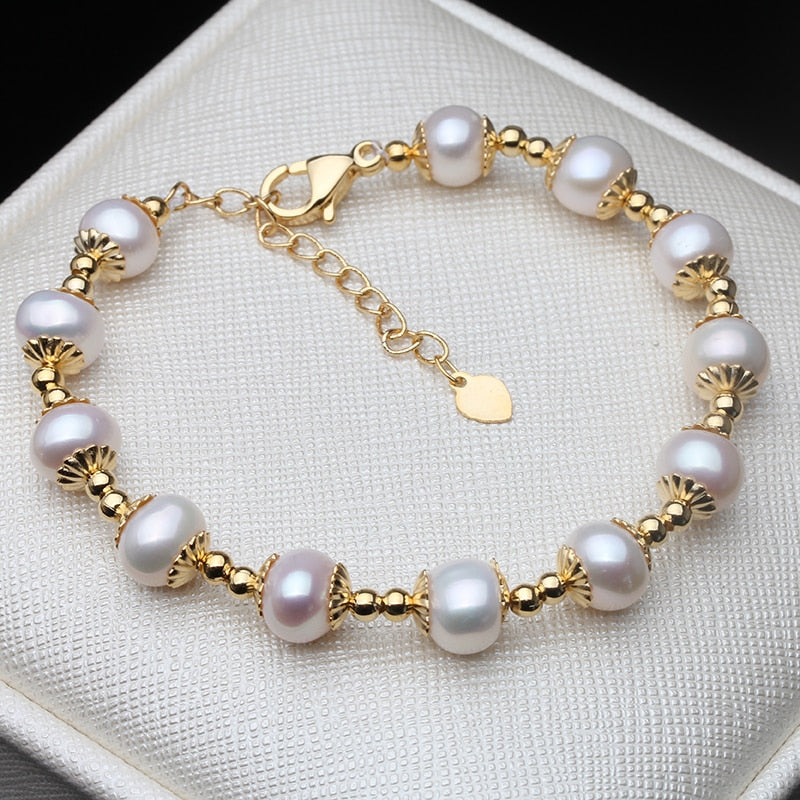 Round Pearl Bracelet For Women Jewelry Gift - lecapmode