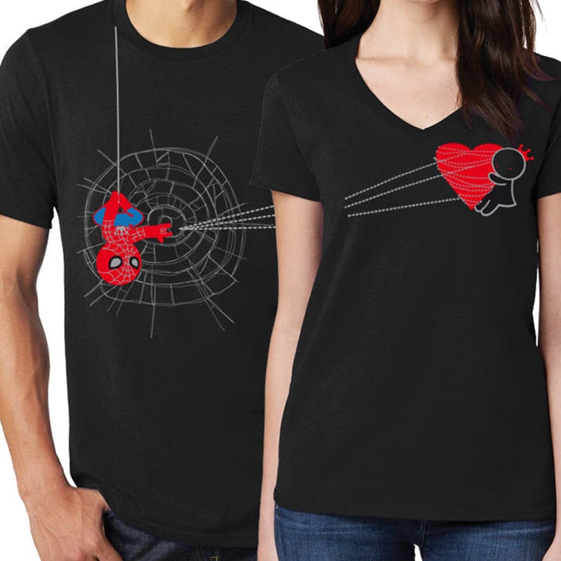 Couple Clothes T-Shirts Valentine Women Men Gift - lecapmode