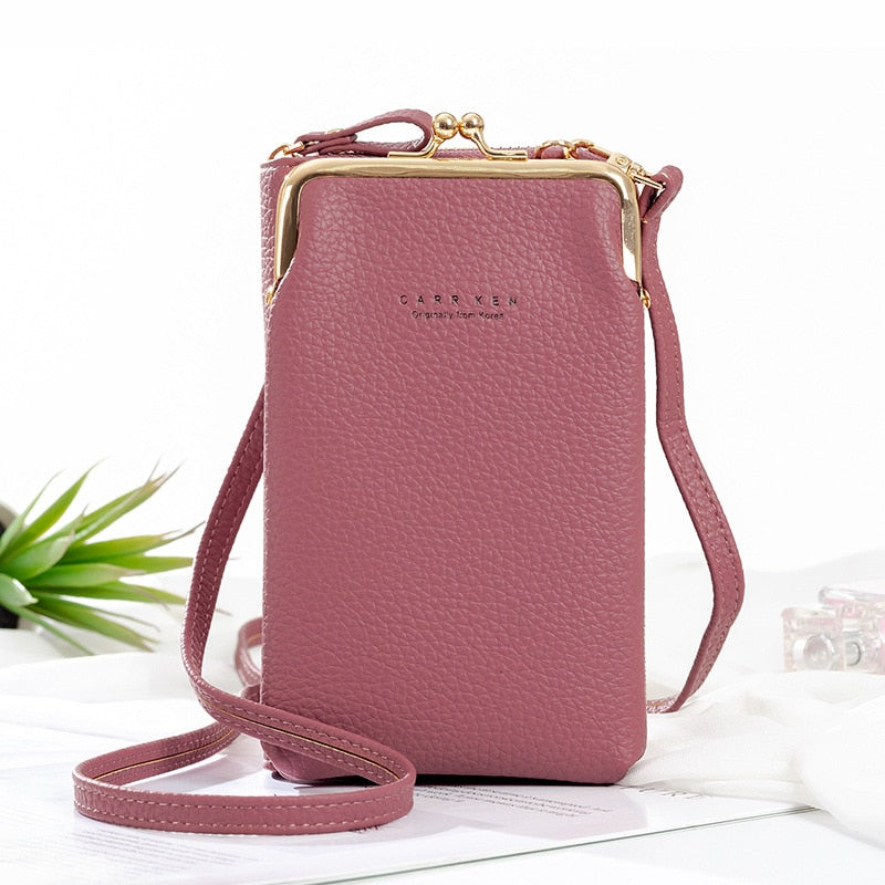 Fashion Small Crossbody Bags Women Mini Matte Leather Shoulder Purse Messenger Clutch - lecapmode