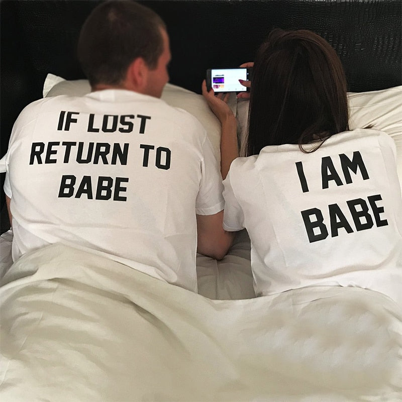 Couple Clothes T-Shirts Valentine Women Men Gift - lecapmode