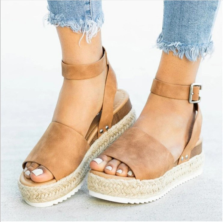 Summer Women Sandals Wedges Shoes Flip Flop  Footwear - lecapmode