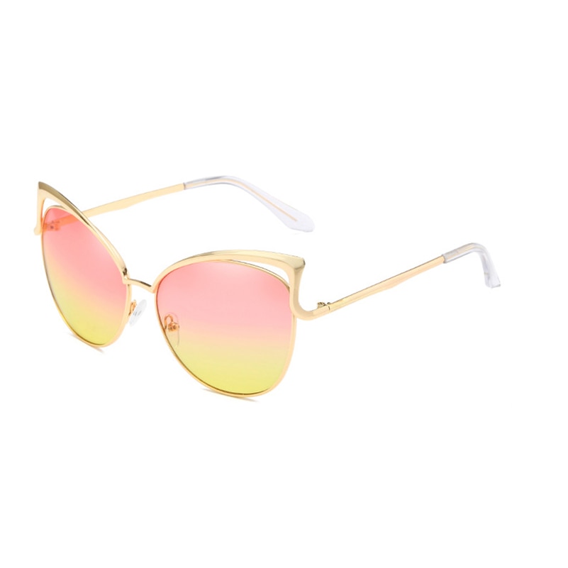 Retro Cat Eye Sunglasses for Women Men Fashion Hollow Design Vintage Sun Glasses - lecapmode