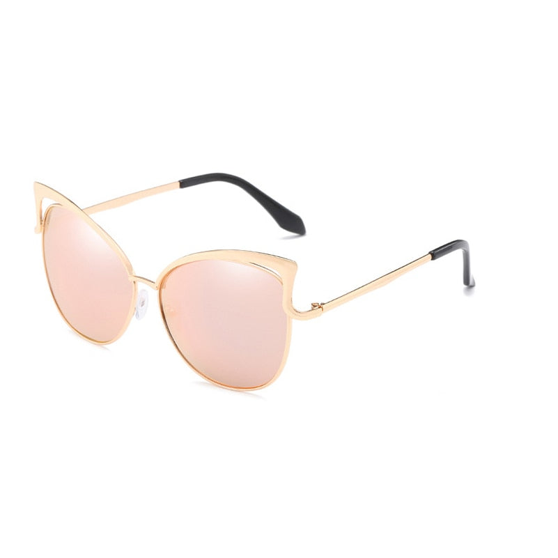 Retro Cat Eye Sunglasses for Women Men Fashion Hollow Design Vintage Sun Glasses - lecapmode