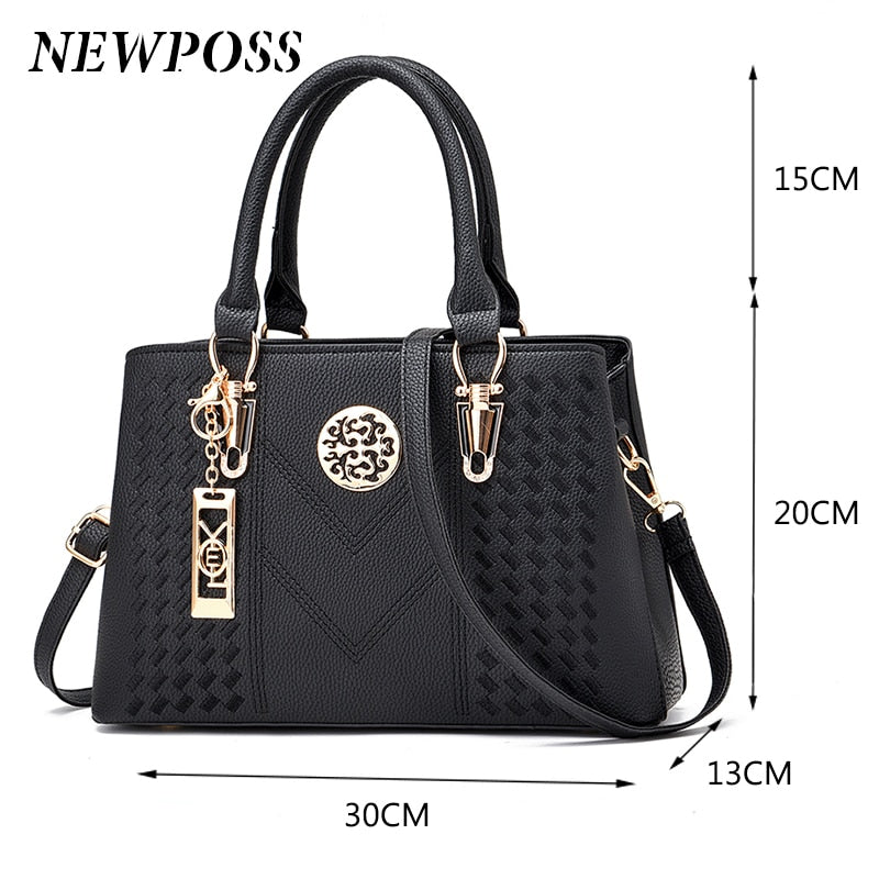 Designer Brand Bags Women Leather Handbags 2022 Luxury Ladies Hand Purse - lecapmode