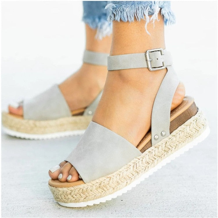 Summer Women Sandals Wedges Shoes Flip Flop  Footwear - lecapmode