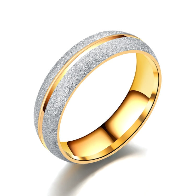 Couple Wedding Rings For Women And Men Crystal Gold Gift Engagement Jewelry - lecapmode