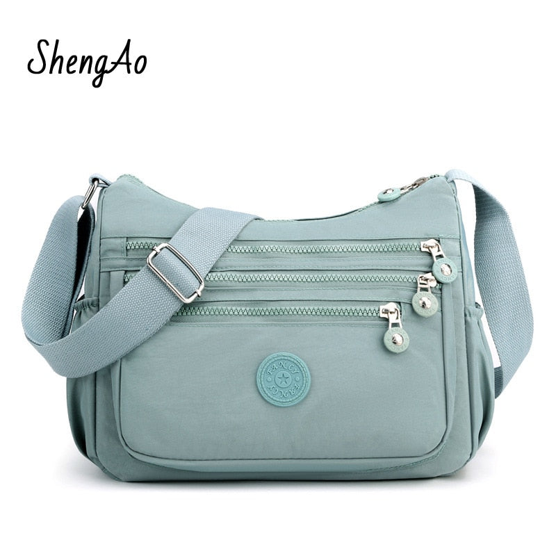 Women Messenger Mommy Shoulder Bag Polyester Fashion Cosmetic Bag Handbag Ladies - lecapmode