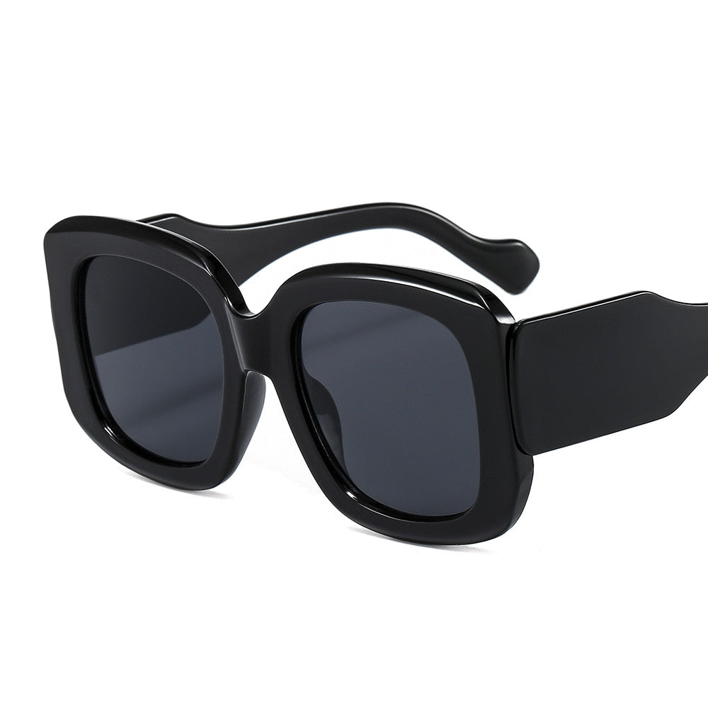 Retro Big Frame Wide Legs Sunglasses Men Women Fashion Shades - lecapmode