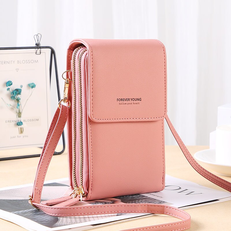 Mini PU Leather Phone Crossbody Bags for Women 2021 Summer Lady Shoulder Handbag Purse - lecapmode