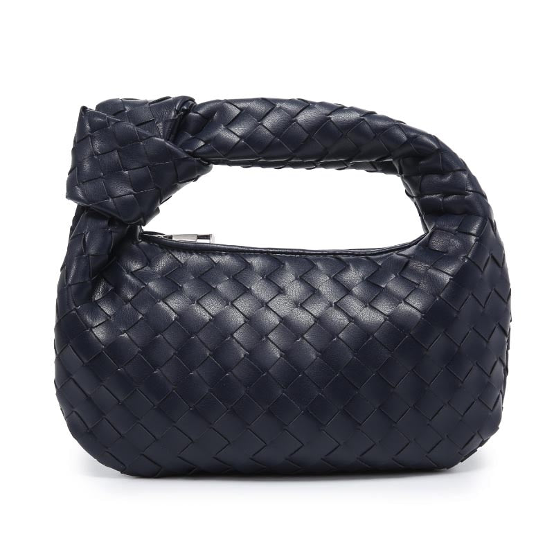 Luxury Zipper Clutch Woven Leather Bags For Women 2022 Shoulder Lady Tote Bag - lecapmode