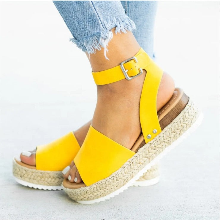 Summer Women Sandals Wedges Shoes Flip Flop  Footwear - lecapmode