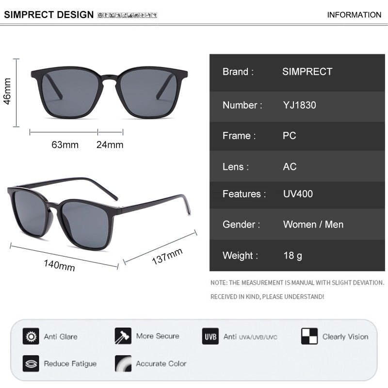 New Square Glasses 2022 Fashion Women Sunglasses Luxury Brand