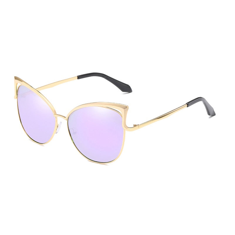 Retro Cat Eye Sunglasses for Women Men Fashion Hollow Design Vintage Sun Glasses - lecapmode