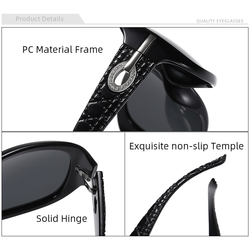 High Quality Elegant Women Polarized Sunglasses Brand Designer Sun Glasses - lecapmode