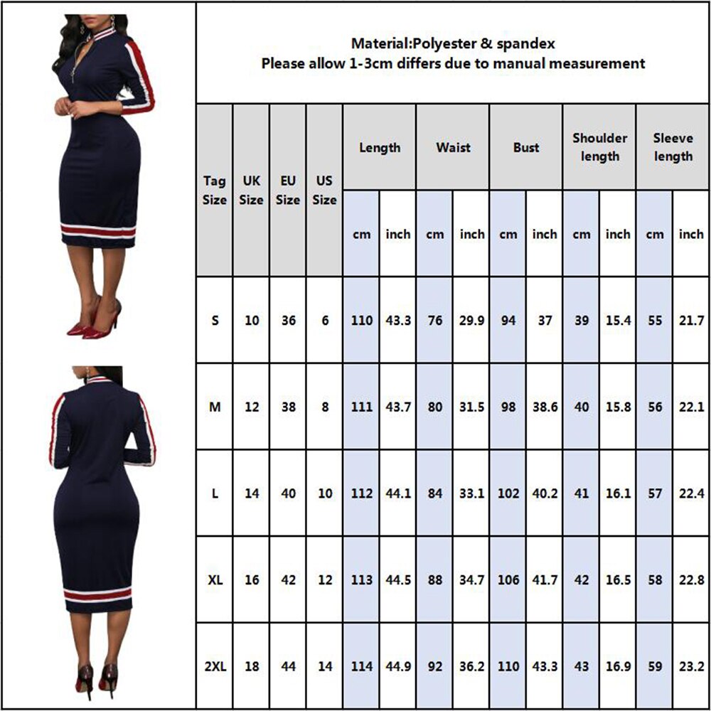 Elegant Ladies Side Striped Bodycon Stretch Office Dress - lecapmode