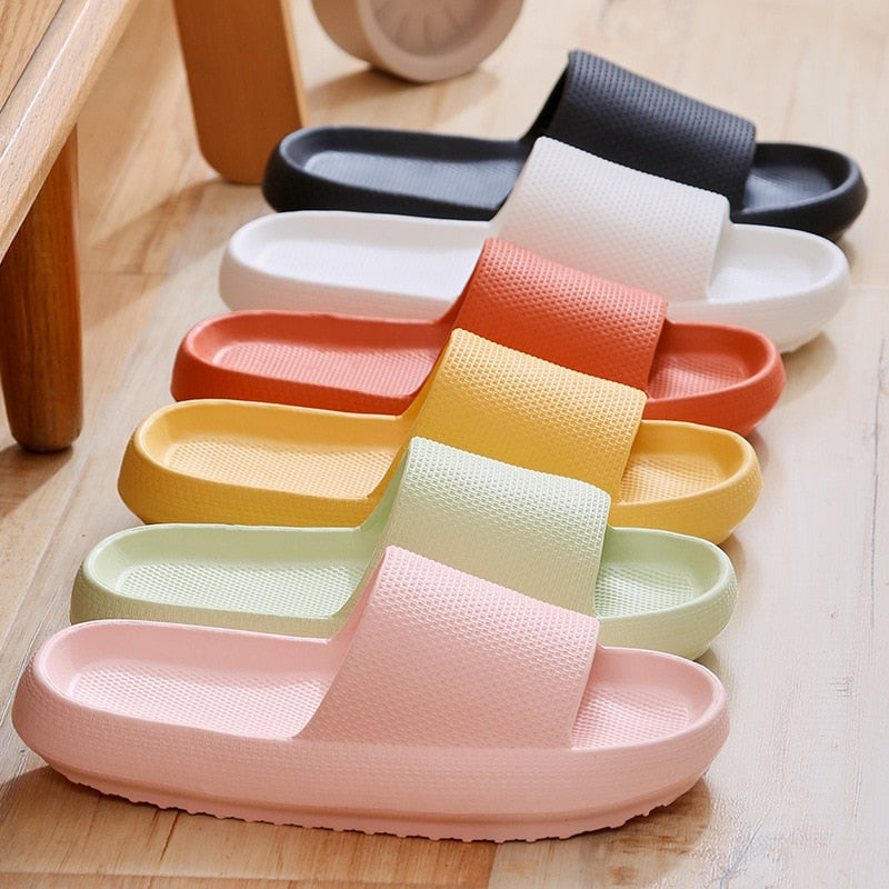 Unisex Comfortable Slippers  Super Soft Home Slippers Men Women Non-slip Shoes - lecapmode