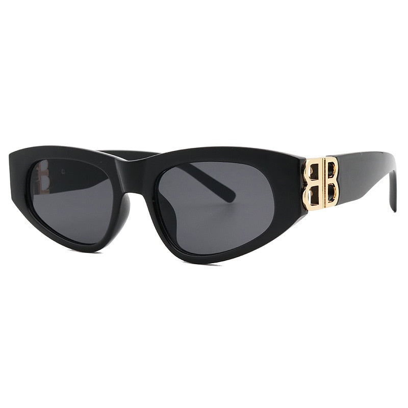 Retro Brand Cat Eye Steampunk Sunglasses Women - lecapmode