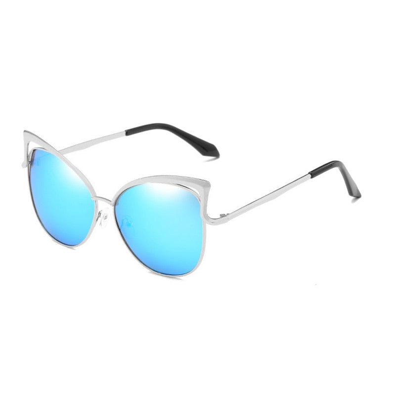 Retro Cat Eye Sunglasses for Women Men Fashion Hollow Design Vintage Sun Glasses - lecapmode