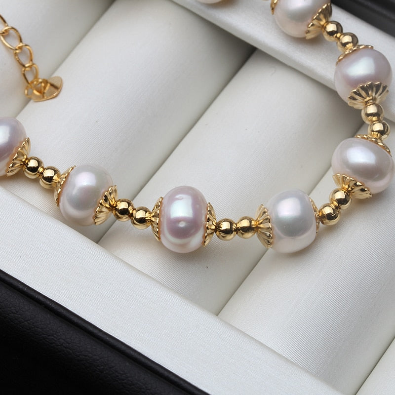 Round Pearl Bracelet For Women Jewelry Gift - lecapmode