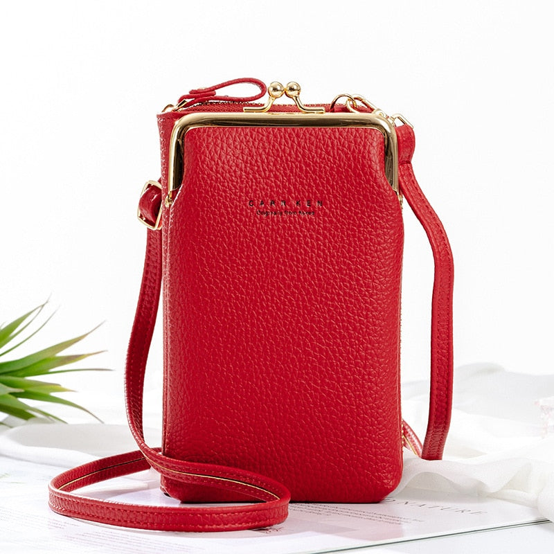 Fashion Small Crossbody Bags Women Mini Matte Leather Shoulder Purse Messenger Clutch - lecapmode