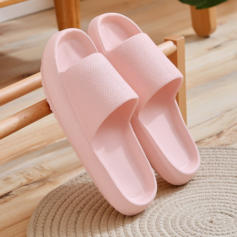 Unisex Comfortable Slippers  Super Soft Home Slippers Men Women Non-slip Shoes - lecapmode