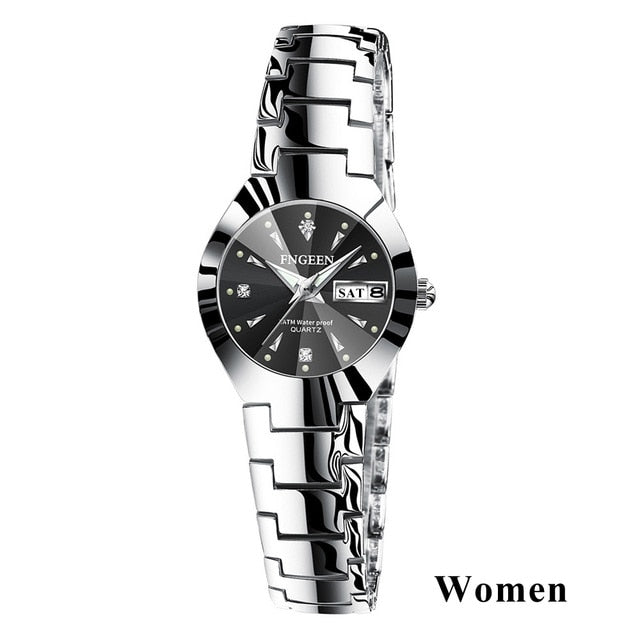 Couple Watches for Lovers Quartz Wristwatch Fashion Business Men Women Gift - lecapmode