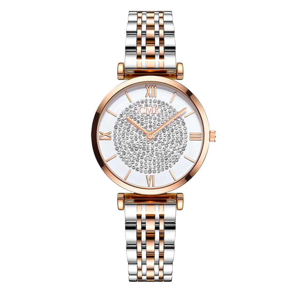 Luxury Women Watches Simple Elegant Ladies Watch Stainless Steel Metal - lecapmode