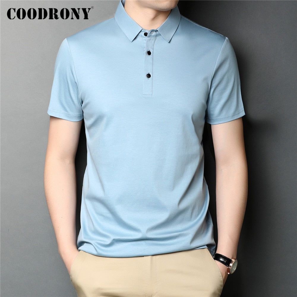 Brand High Quality Summer Classic Pure Color Casual Short Sleeve Men Clothing - lecapmode