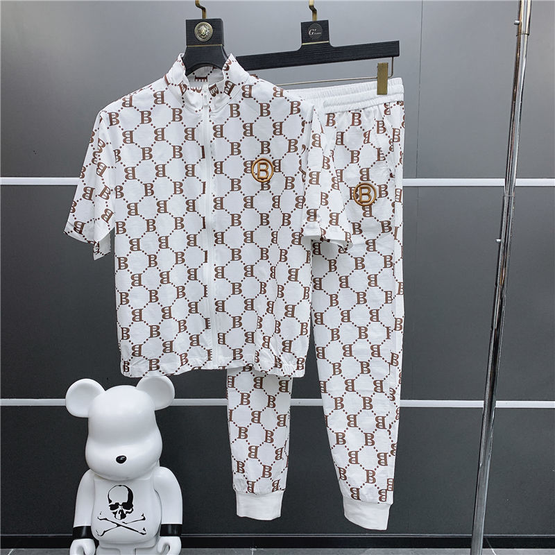 2021 summer new Outfits men Korean fashion clothes men set - lecapmode