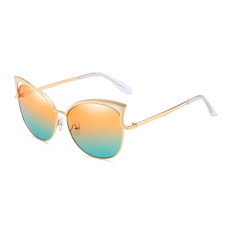 Retro Cat Eye Sunglasses for Women Men Fashion Hollow Design Vintage Sun Glasses - lecapmode