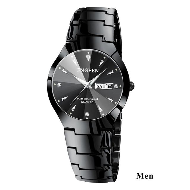 Couple Watches for Lovers Quartz Wristwatch Fashion Business Men Women Gift - lecapmode