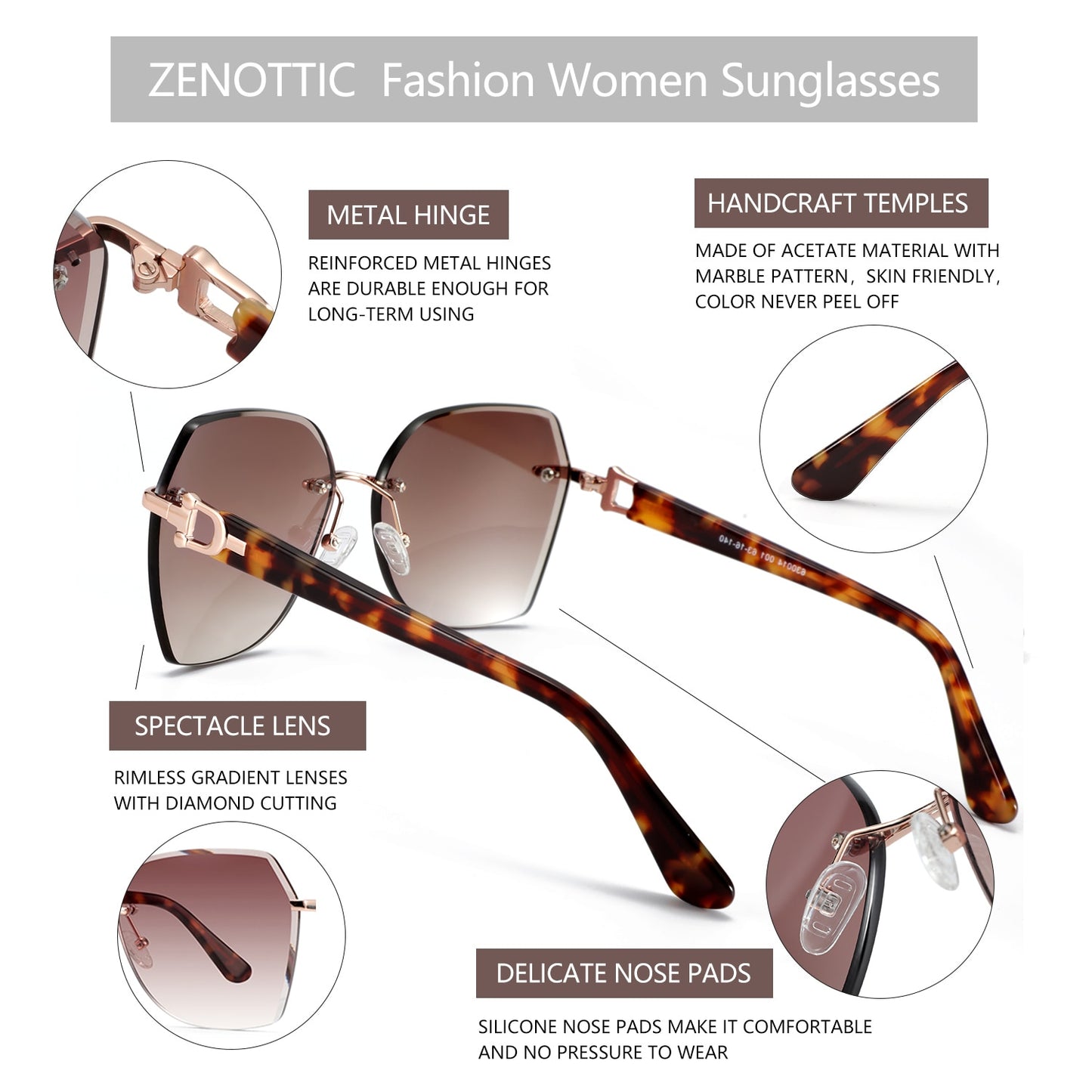 Sunglasses for Women Trendy Geometric Diamond Fashion Shades - lecapmode