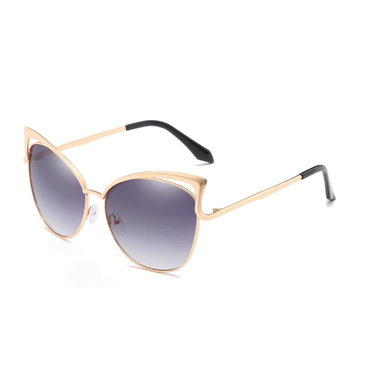 Retro Cat Eye Sunglasses for Women Men Fashion Hollow Design Vintage Sun Glasses - lecapmode