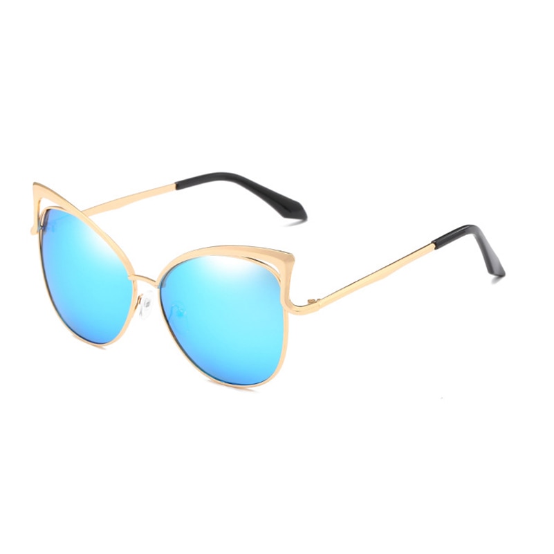 Retro Cat Eye Sunglasses for Women Men Fashion Hollow Design Vintage Sun Glasses - lecapmode