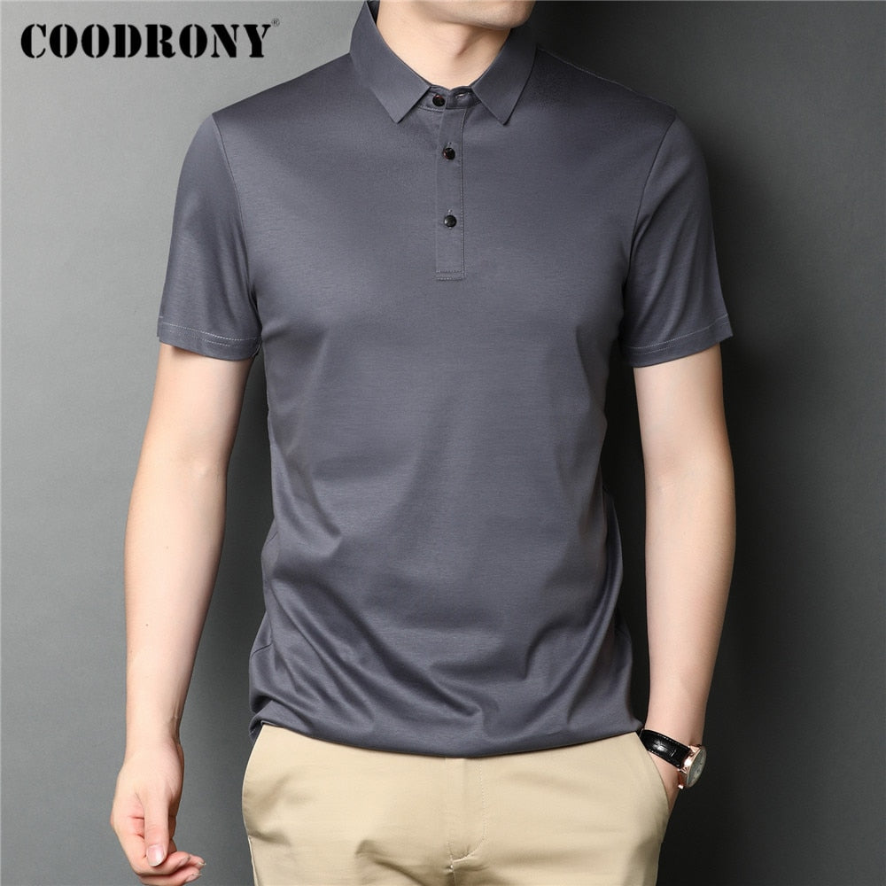 Brand High Quality Summer Classic Pure Color Casual Short Sleeve Men Clothing - lecapmode