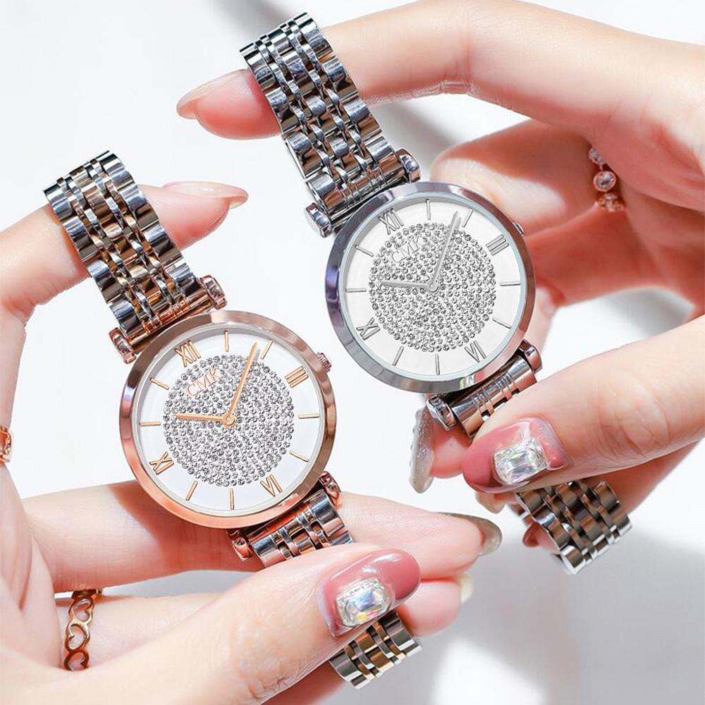 Luxury Women Watches Simple Elegant Ladies Watch Stainless Steel Metal - lecapmode