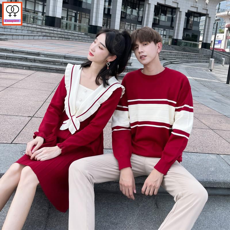 Matching Couple Sweater Dress Hot Sales Male Female Lovers Clothes - lecapmode