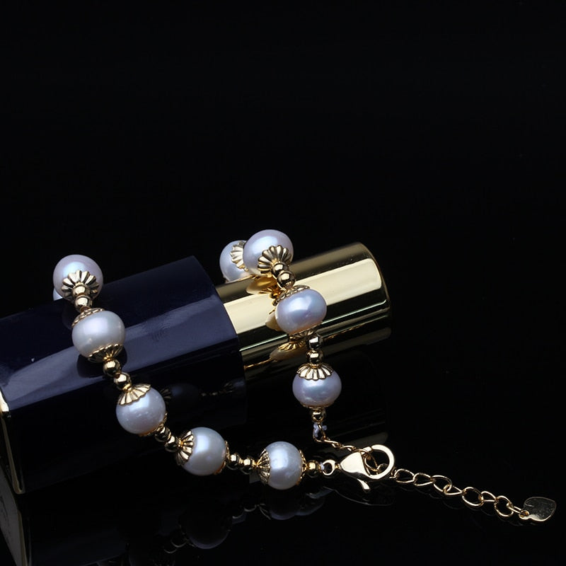 Round Pearl Bracelet For Women Jewelry Gift - lecapmode