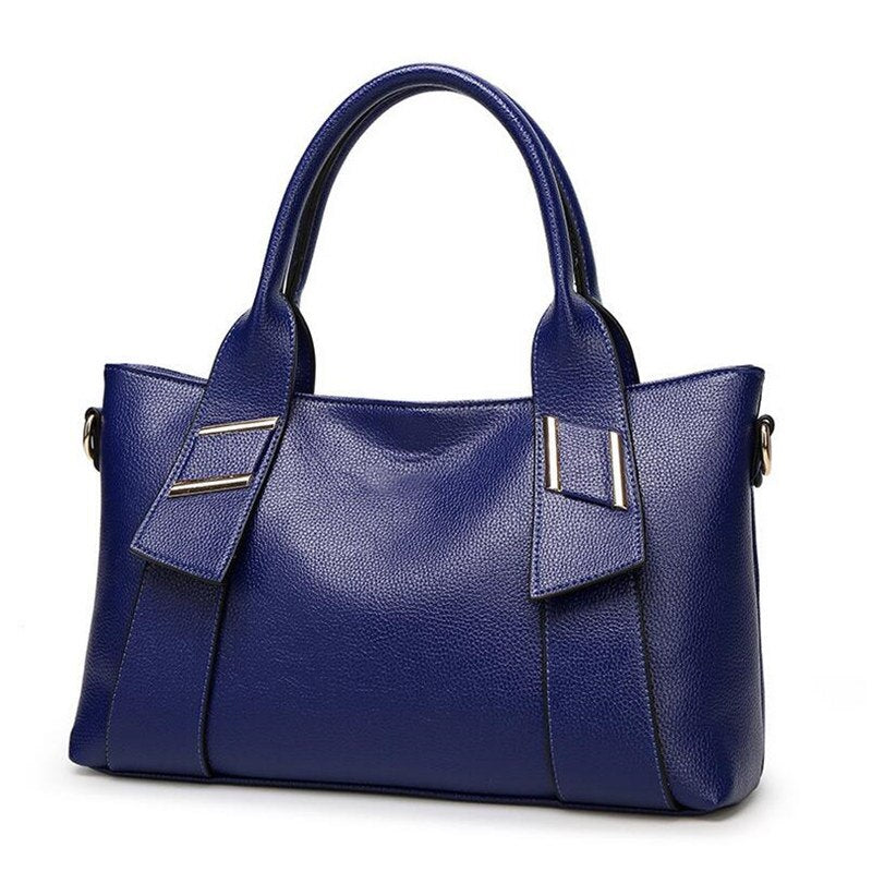 Yellow Handbag Women PU Leather Blue Hand Bag Black Luxury Designer Purse - lecapmode