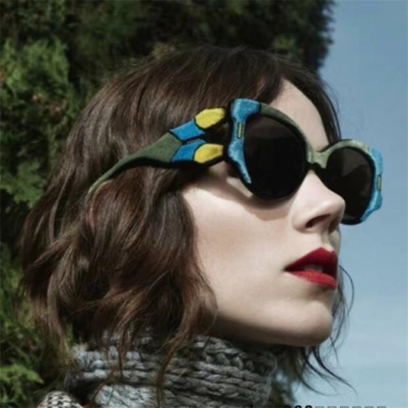 New Sunglasses Women Elegant High Quality Designer Cat Eye Glasses Female - lecapmode