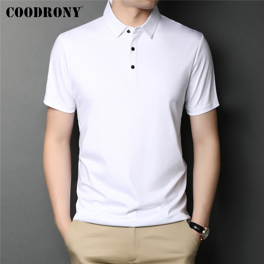 Brand High Quality Summer Classic Pure Color Casual Short Sleeve Men Clothing - lecapmode