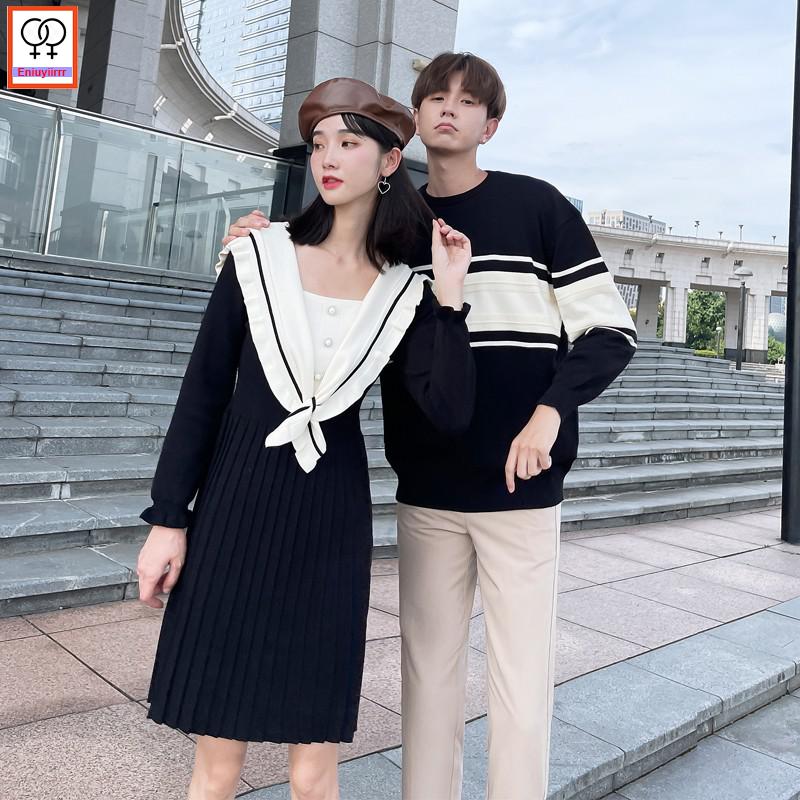 Matching Couple Sweater Dress Hot Sales Male Female Lovers Clothes - lecapmode