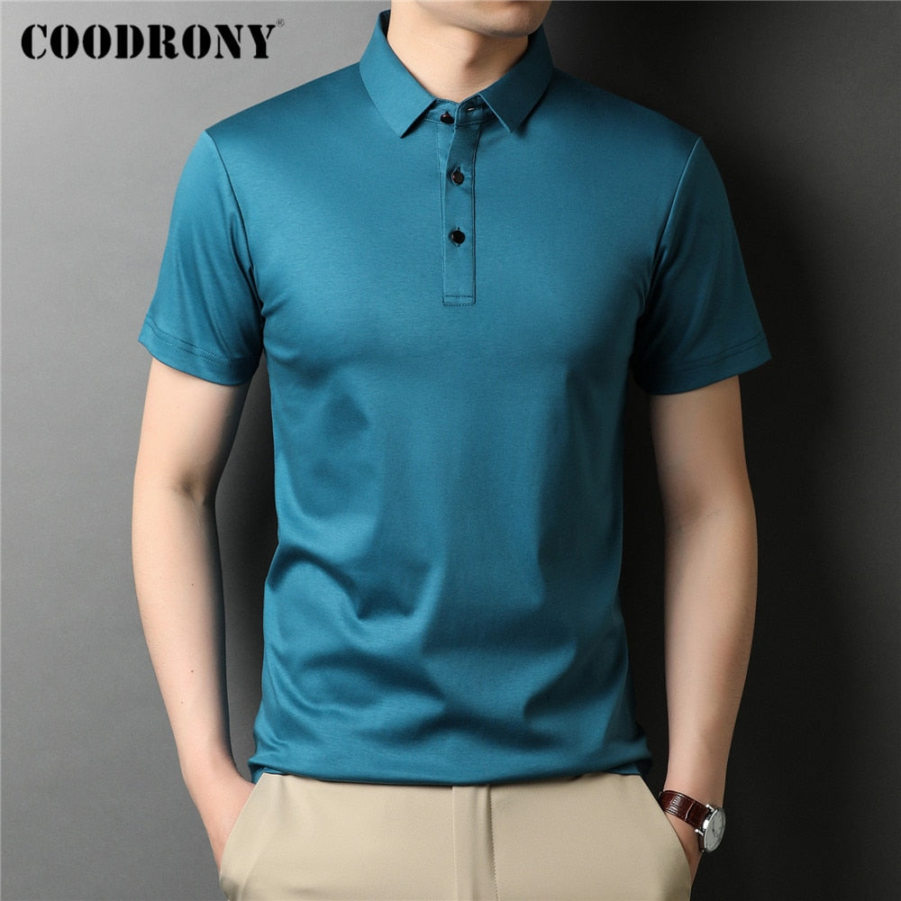 Brand High Quality Summer Classic Pure Color Casual Short Sleeve Men Clothing - lecapmode