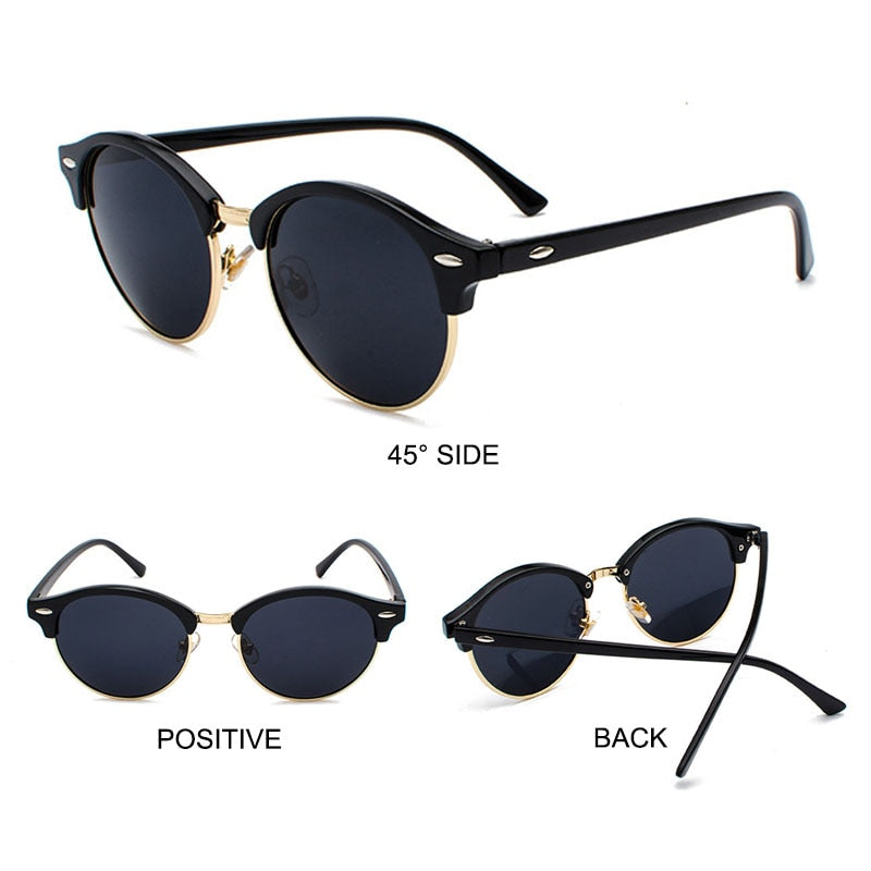 Vintage Polarized Sunglasses Women 2022 Retro Round Sunglasses - lecapmode