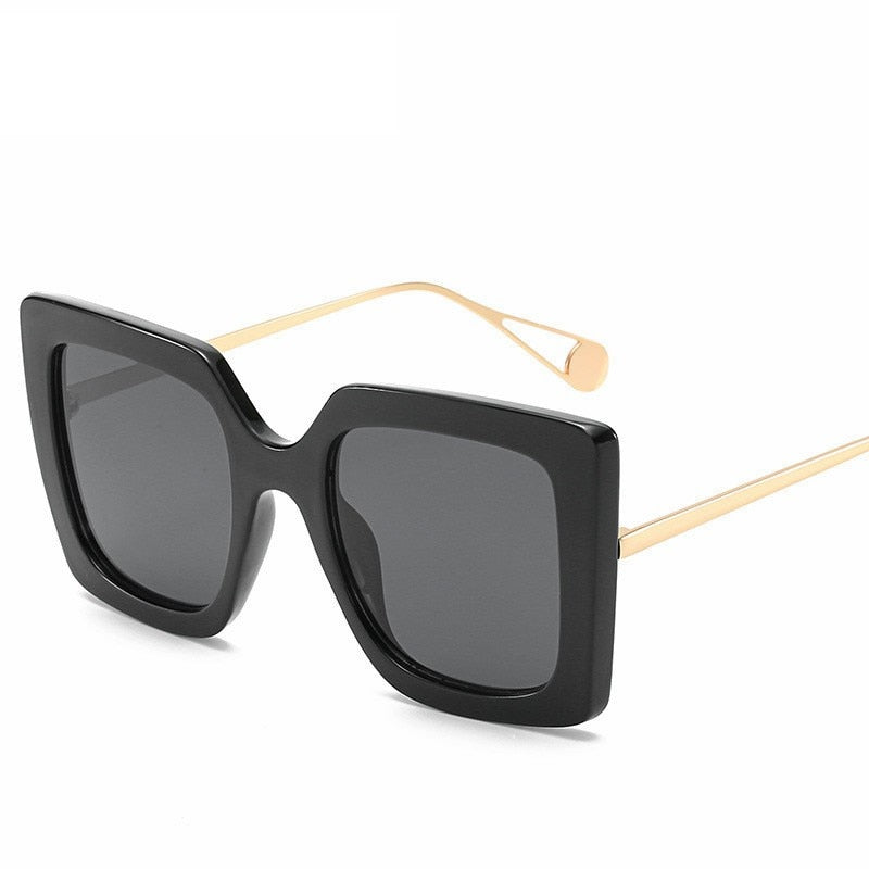 Retro Oversized Square Sunglasses Women Brand Designer Shades - lecapmode