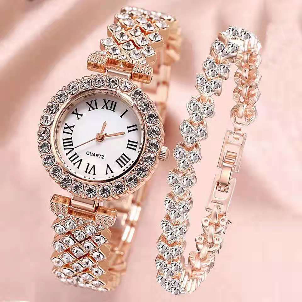 Luxury Bracelet Watches Women Crystal Dress Wristwatches Clock Women Fashion - lecapmode