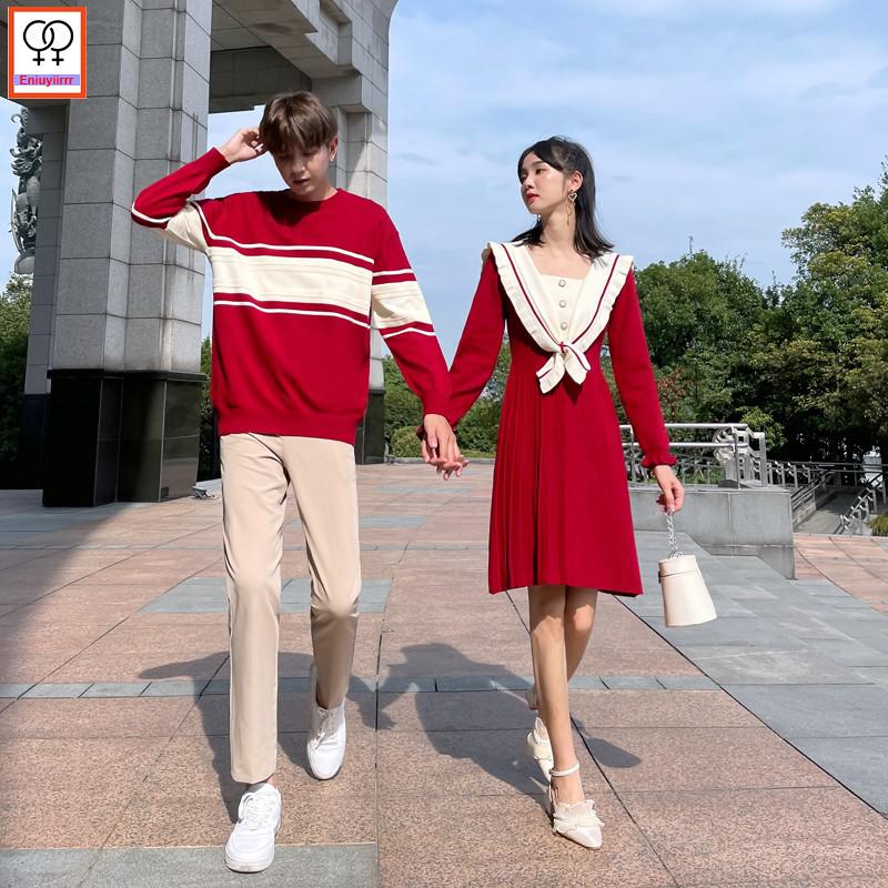 Matching Couple Sweater Dress Hot Sales Male Female Lovers Clothes - lecapmode