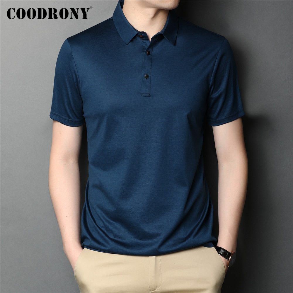 Brand High Quality Summer Classic Pure Color Casual Short Sleeve Men Clothing - lecapmode