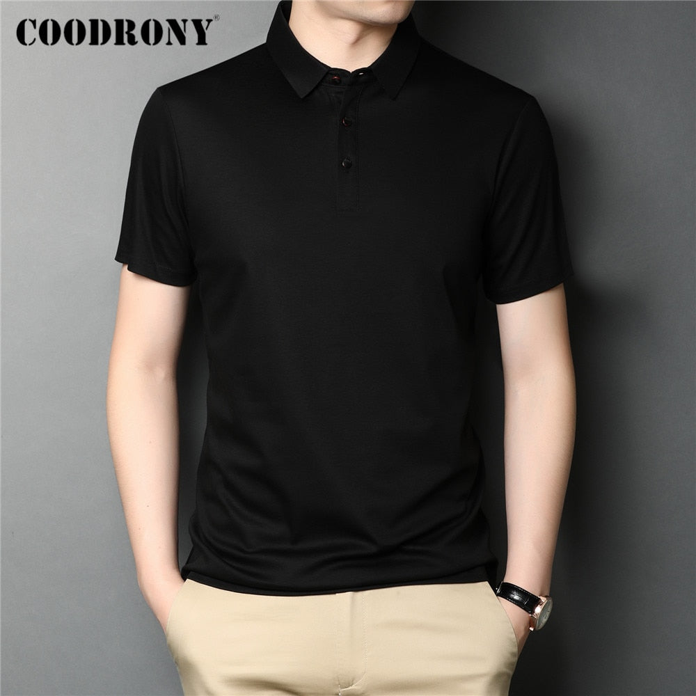 Brand High Quality Summer Classic Pure Color Casual Short Sleeve Men Clothing - lecapmode