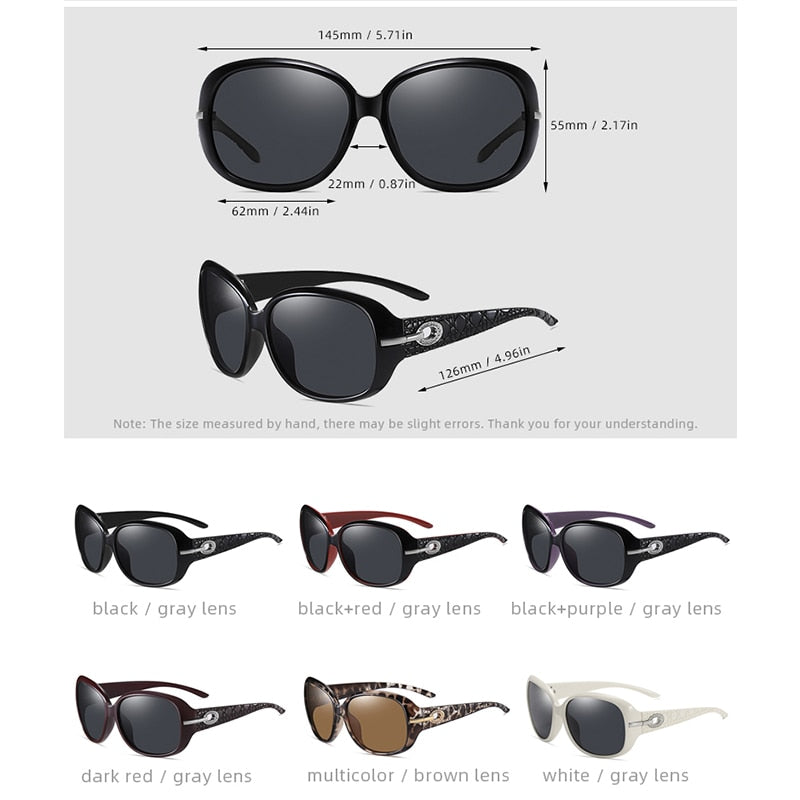 High Quality Elegant Women Polarized Sunglasses Brand Designer Sun Glasses - lecapmode